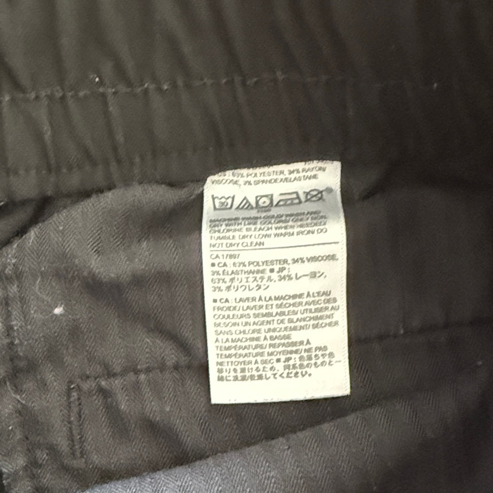 Banana Republic Black Elastic-Waist Chino Joggers - Picture 3 of 7